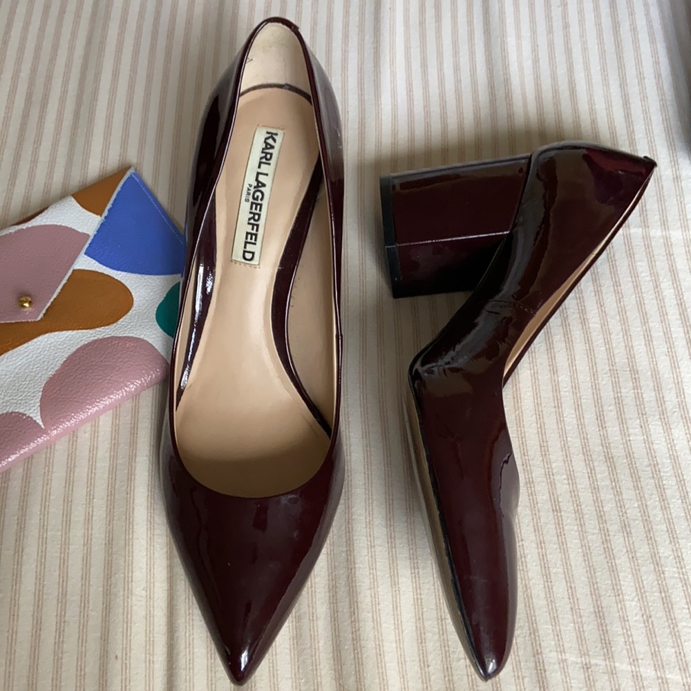 Dark Cherry Karl Lagerfeld Pumps